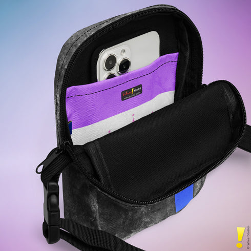Drag Pride Grunge Stripe Crossbody Bag